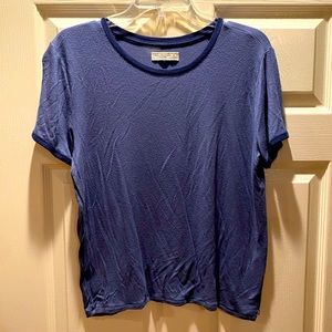 Abercrombie short sleeve blue shirt w dark trim